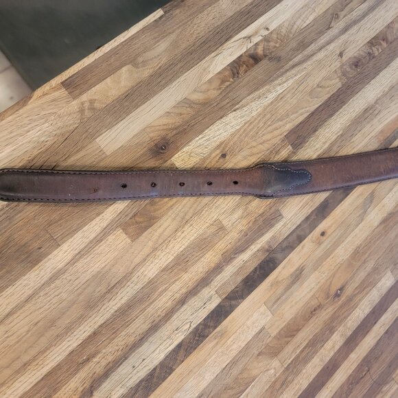 Silver Creek Classics Brown Leather Belt w Silver Hardware C70285 - Picture 6 of 12